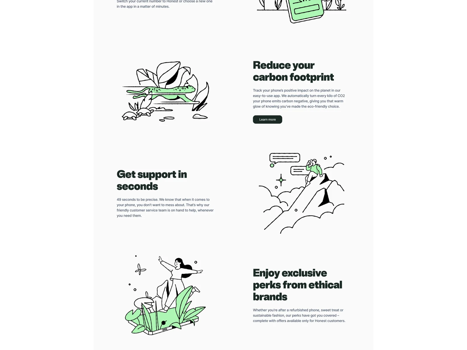 Honest app and website